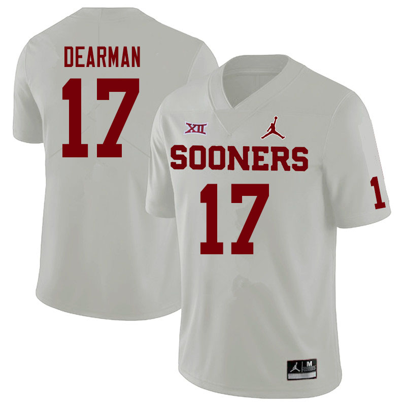 Jordan Brand Men #17 Ty DeArman Oklahoma Sooners College Football Jerseys Sale-White - Click Image to Close